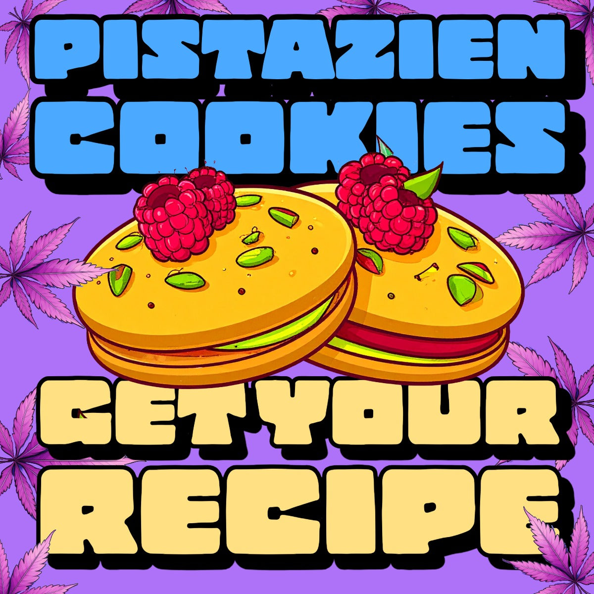 💚🍃 Cookies mit getrockneten Himbeeren & Pistazien – Rezept PDF
