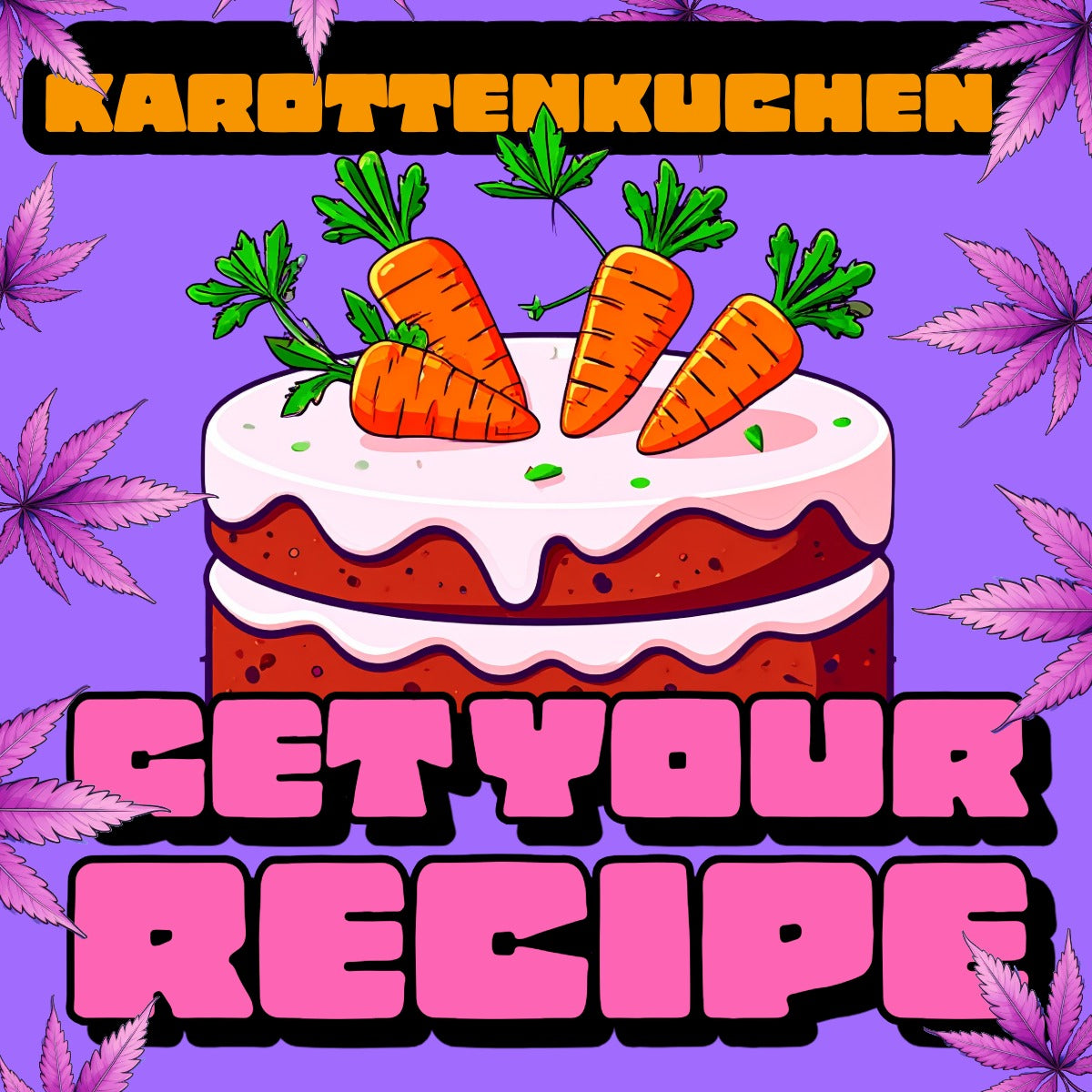 💚🍃 Karottenkuchen mit Frischkäse Topping – Rezept PDF