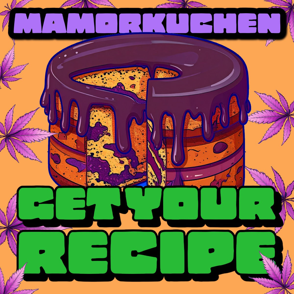 💚🍃 Marmorkuchen mit Schokoglasur – Rezept PDF