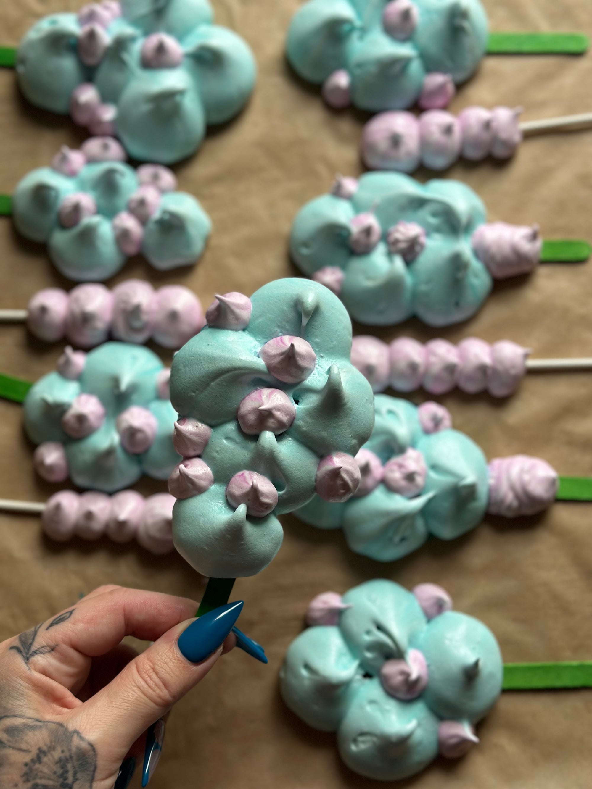 💚🍃 Buntes Baiser – Rezept PDF