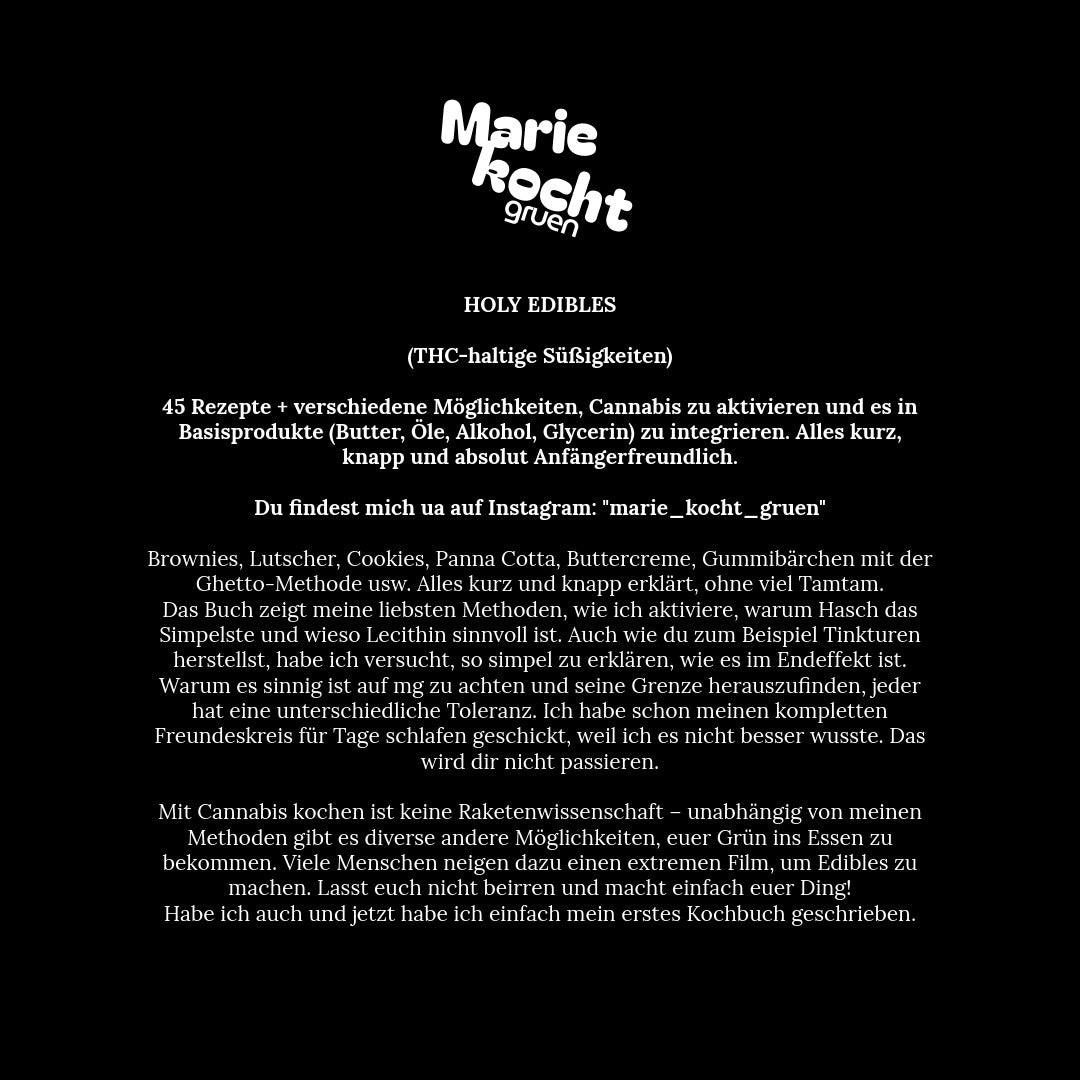 HOLY EDIBLES deutsche Version (PDF Download) – SWEETS 💚💨