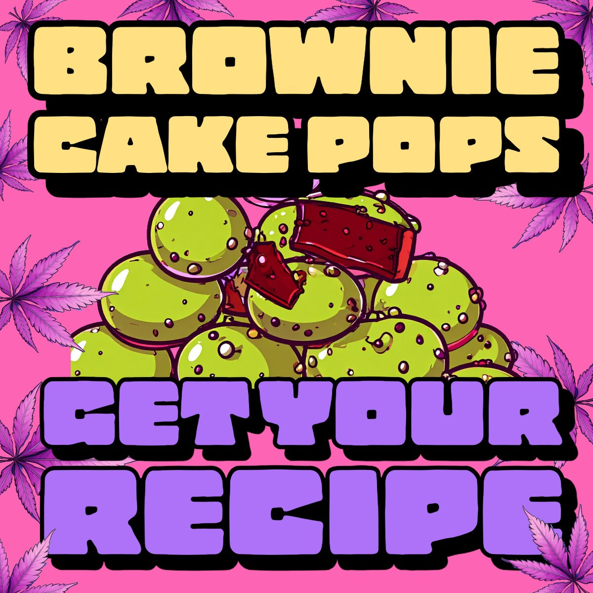 💚🍃 Brownie Cake Pops mit grüner Schokoladenglasur – Rezept PDF