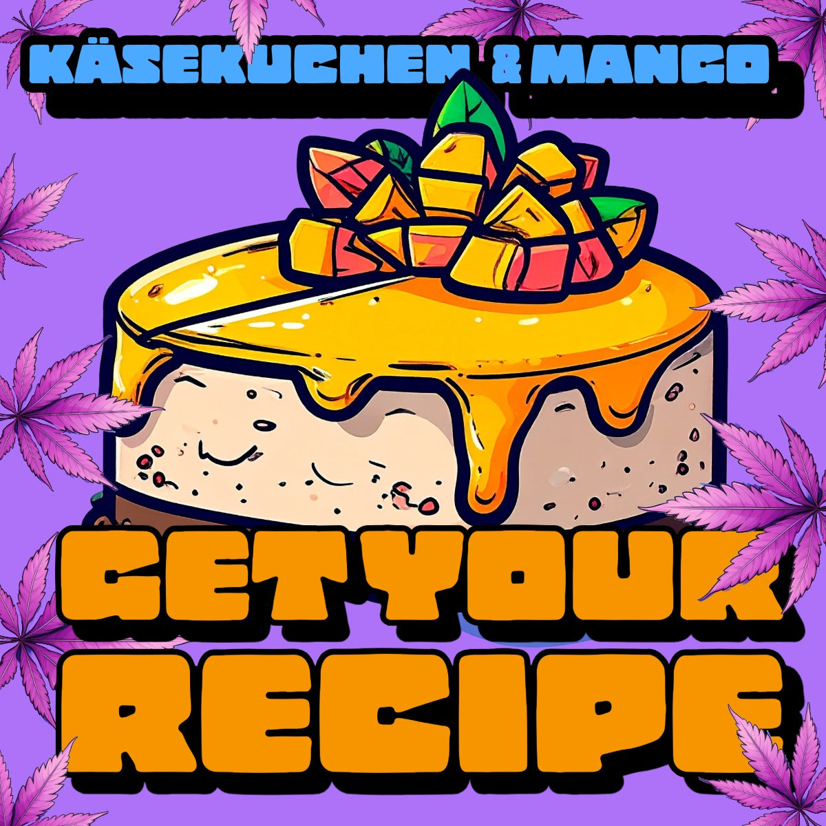 💚🍃 Käsekuchen mit Mango Topping – Rezept PDF